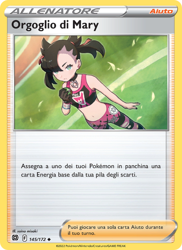 Orgoglio di Mary 145/216 — Brilliant Stars (Italian Pokémon TCG card)