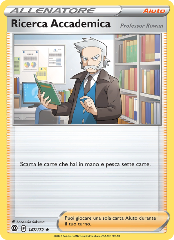 Ricerca Accademica 147/216 — Brilliant Stars (Italian Pokémon TCG card)
