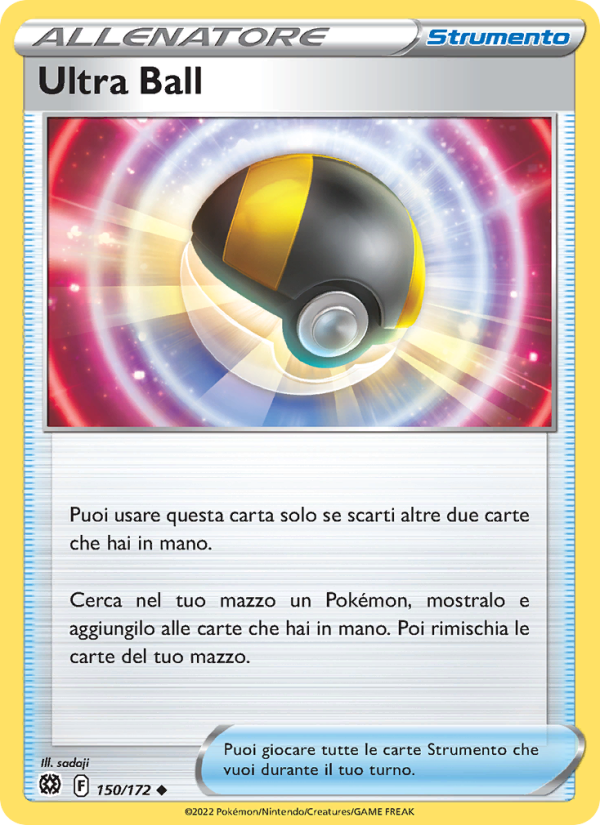 Ultra Ball 150/216 — Brilliant Stars (Italian Pokémon TCG card)