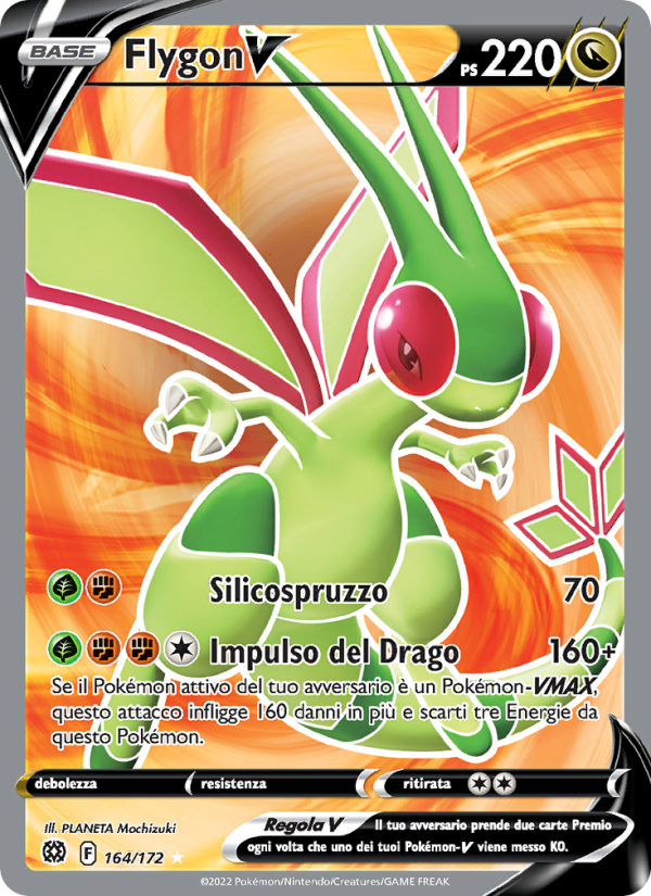 Flygon V 164/216 — Brilliant Stars (Italian Pokémon TCG card)