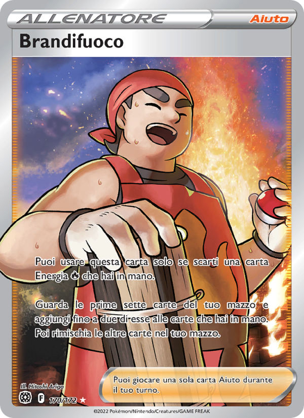 Brandifuoco 170/216 — Brilliant Stars (Italian Pokémon TCG card)