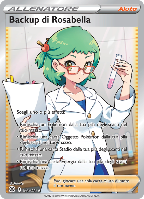 Backup di Rosabella 172/216 — Brilliant Stars (Italian Pokémon TCG card)