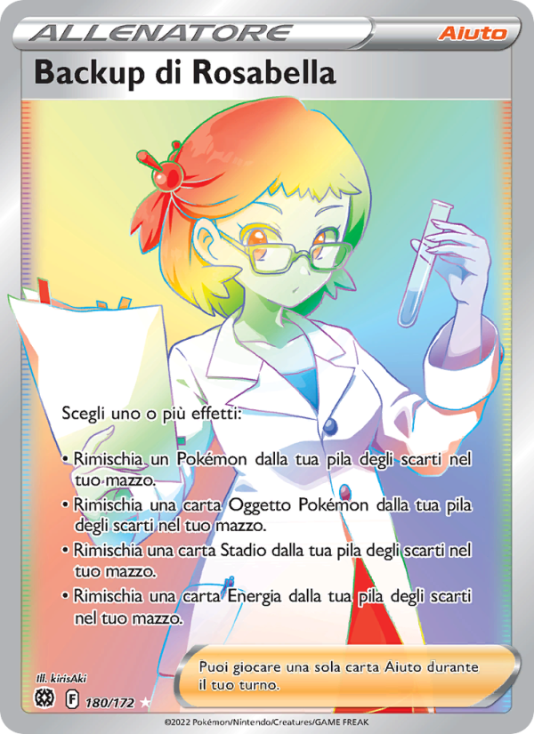 Backup di Rosabella 180/216 — Brilliant Stars (Italian Pokémon TCG card)
