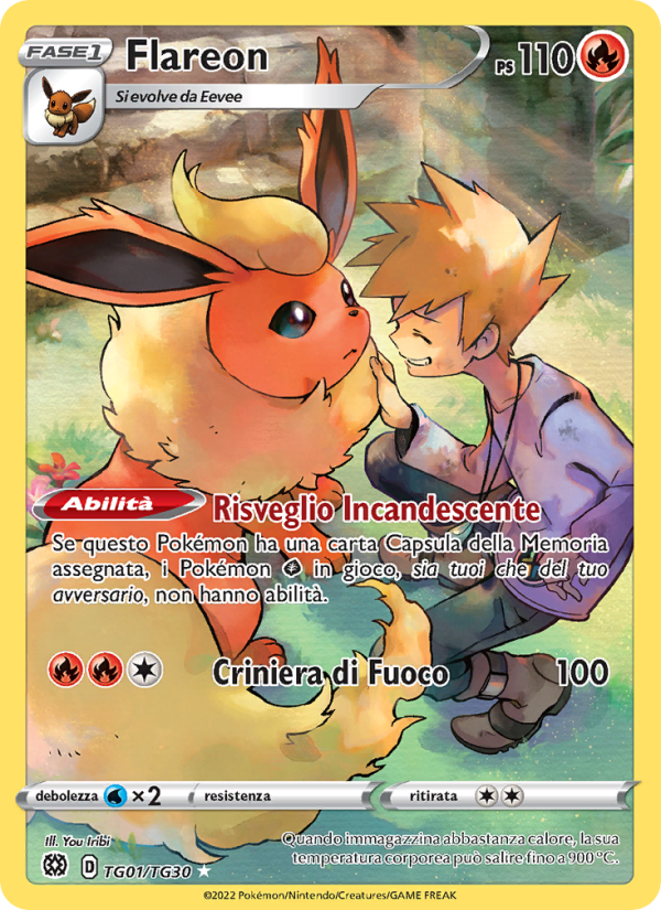 Flareon TG01 — Brilliant Stars (Italian Pokémon TCG card)