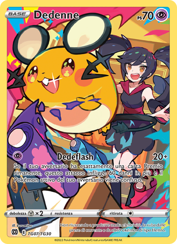 Dedenne TG07 — Brilliant Stars (Italian Pokémon TCG card)
