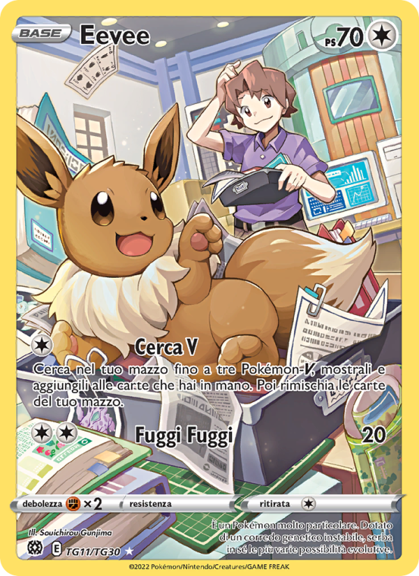 Eevee TG11 — Brilliant Stars (Italian Pokémon TCG card)