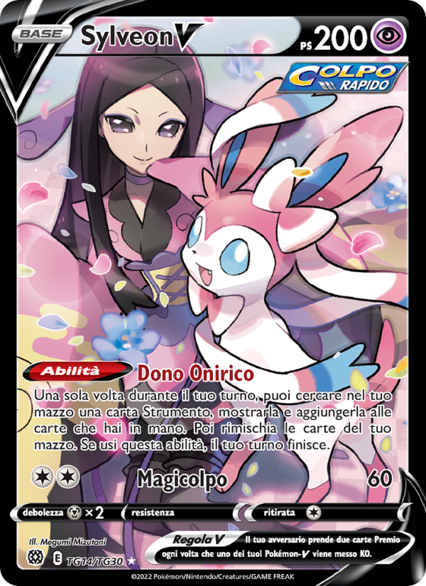 Sylveon V TG14 — Brilliant Stars (Italian Pokémon TCG card)