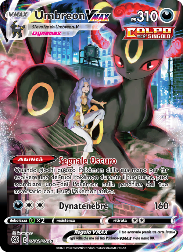 Umbreon VMAX TG23 — Brilliant Stars (Italian Pokémon TCG card)