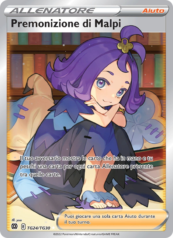 Premonizione di Malpi TG24 — Brilliant Stars (Italian Pokémon TCG card)