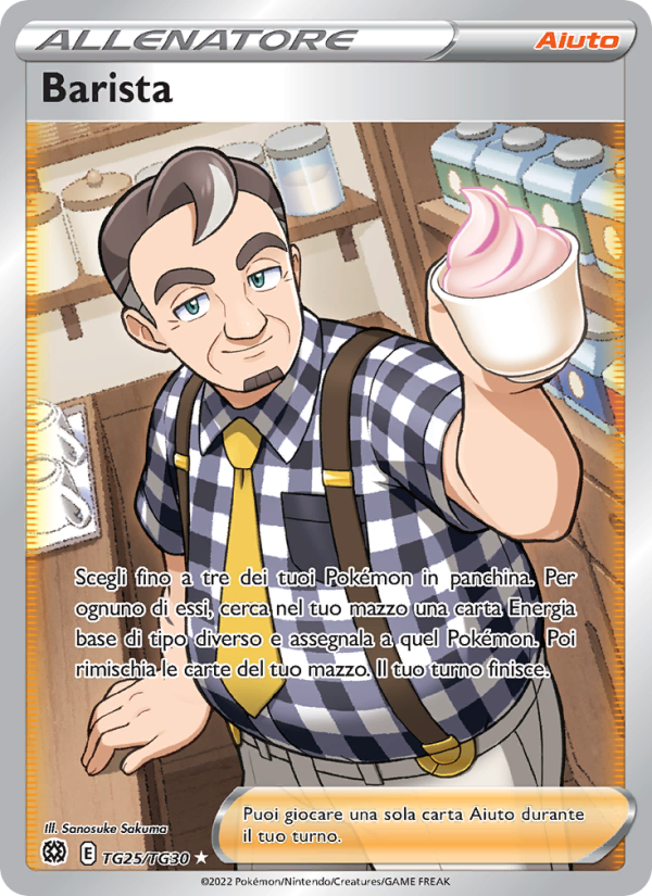 Barista TG25 — Brilliant Stars (Italian Pokémon TCG card)