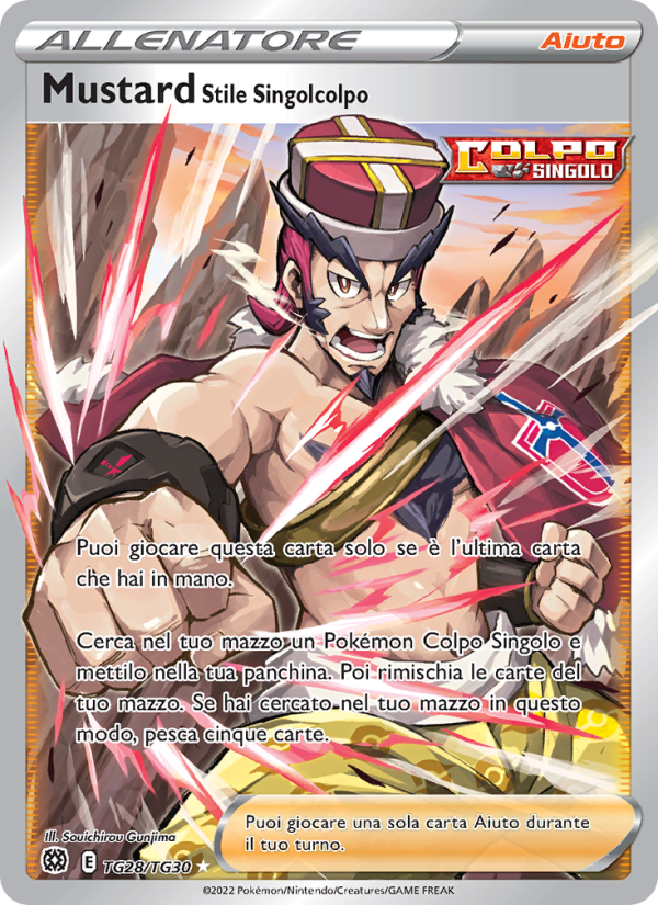 Mustard Stile Singolcolpo TG28 — Brilliant Stars (Italian Pokémon TCG card)