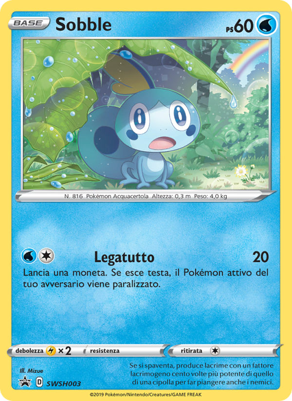 Sobble SWSH003 — Sword & Shield Promos (Italian Pokémon TCG card)