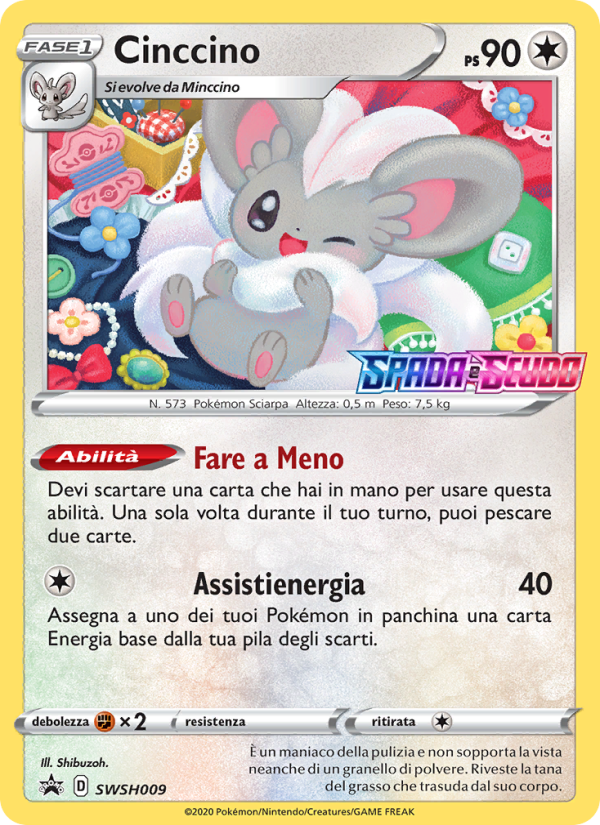 Cinccino SWSH009 — Sword & Shield Promos (Italian Pokémon TCG card)