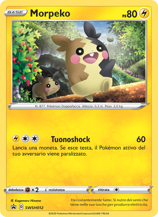 Morpeko SWSH012 — Sword & Shield Promos (Italian Pokémon TCG card)