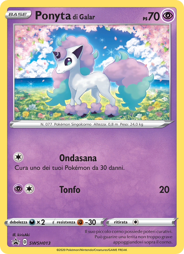 Ponyta di Galar SWSH013 — Sword & Shield Promos (Italian Pokémon TCG card)