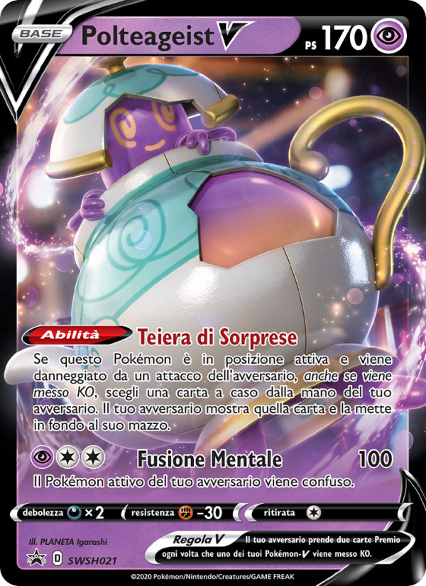 Polteageist V SWSH021 — Sword & Shield Promos (Italian Pokémon TCG card)