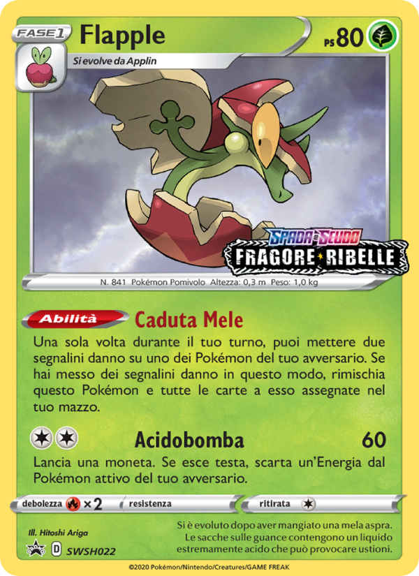 Flapple SWSH022 — Sword & Shield Promos (Italian Pokémon TCG card)