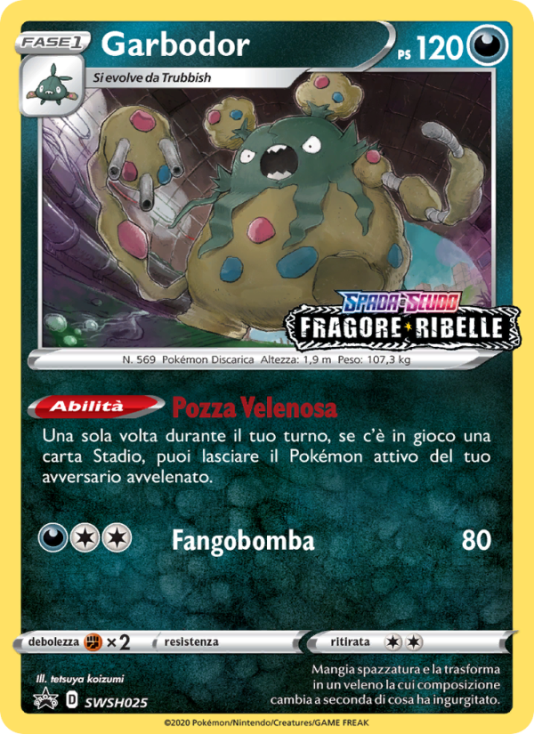 Garbodor SWSH025 — Sword & Shield Promos (Italian Pokémon TCG card)