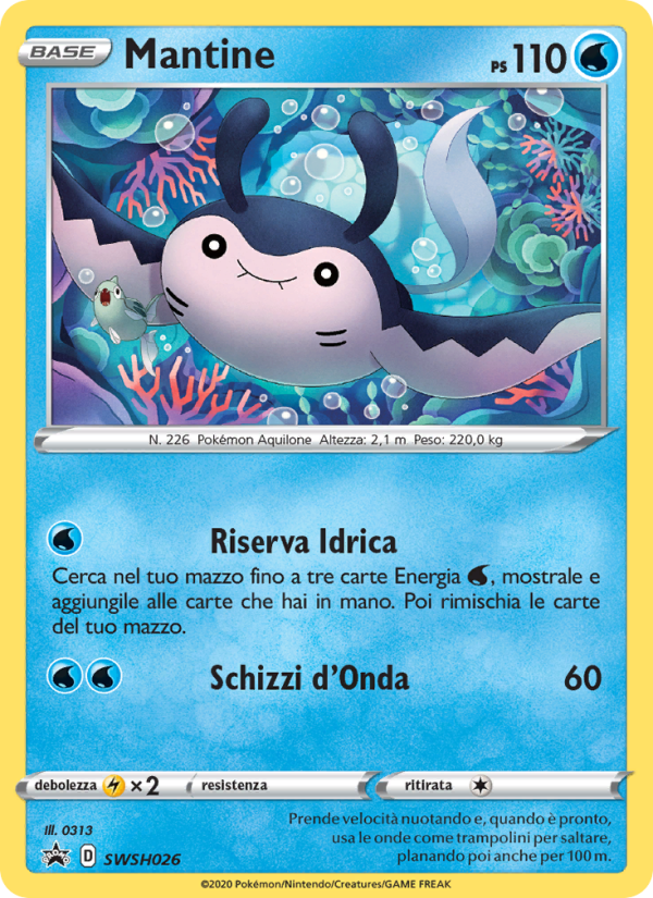 Mantine SWSH026 — Sword & Shield Promos (Italian Pokémon TCG card)