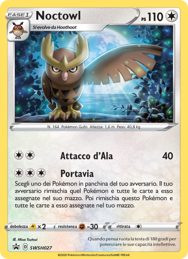 Noctowl SWSH027 — Sword & Shield Promos (Italian Pokémon TCG card)