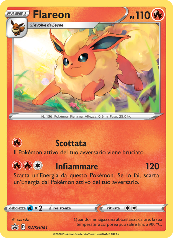 Flareon SWSH041 — Sword & Shield Promos (Italian Pokémon TCG card)