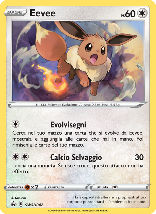 Eevee SWSH042 — Sword & Shield Promos (Italian Pokémon TCG card)