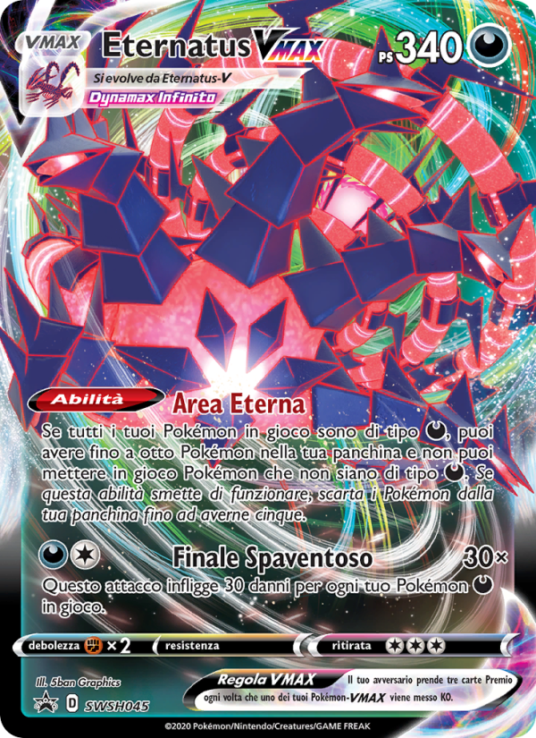 Eternatus VMAX SWSH045 — Sword & Shield Promos (Italian Pokémon TCG card)