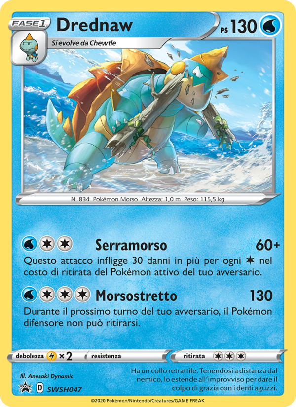 Drednaw SWSH047 — Sword & Shield Promos (Italian Pokémon TCG card)