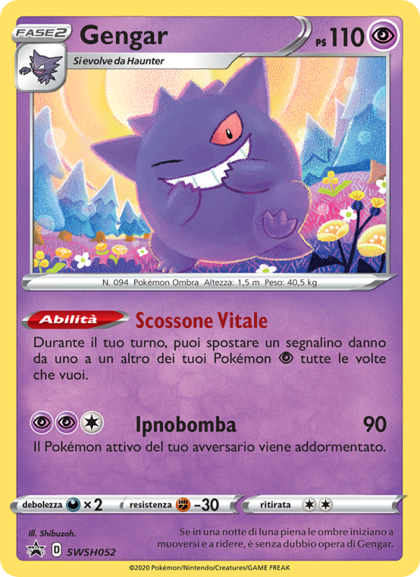 Gengar SWSH052 — Sword & Shield Promos (Italian Pokémon TCG card)