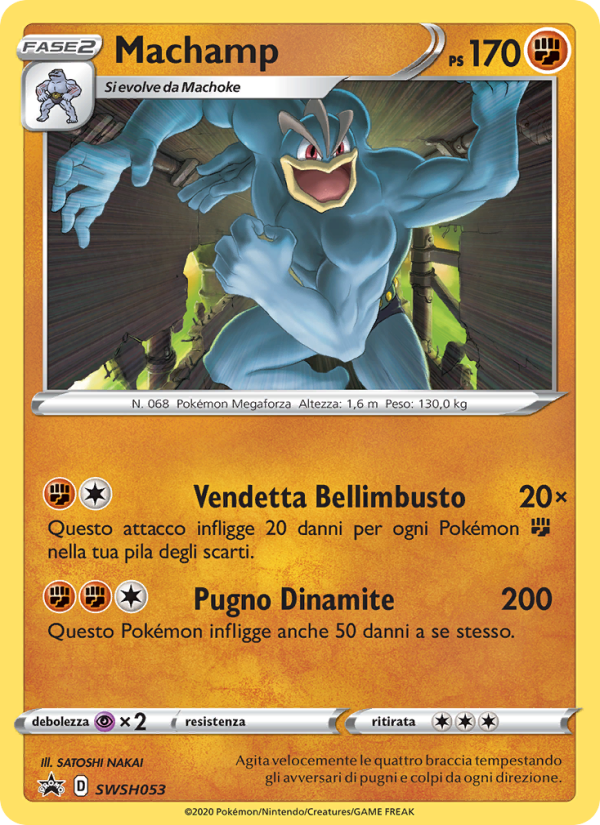 Machamp SWSH053 — Sword & Shield Promos (Italian Pokémon TCG card)