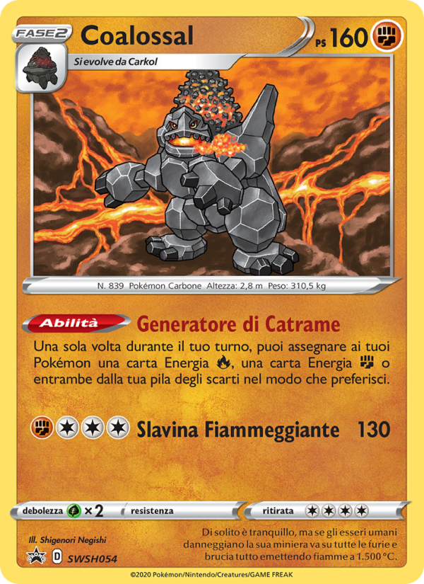 Coalossal SWSH054 — Sword & Shield Promos (Italian Pokémon TCG card)
