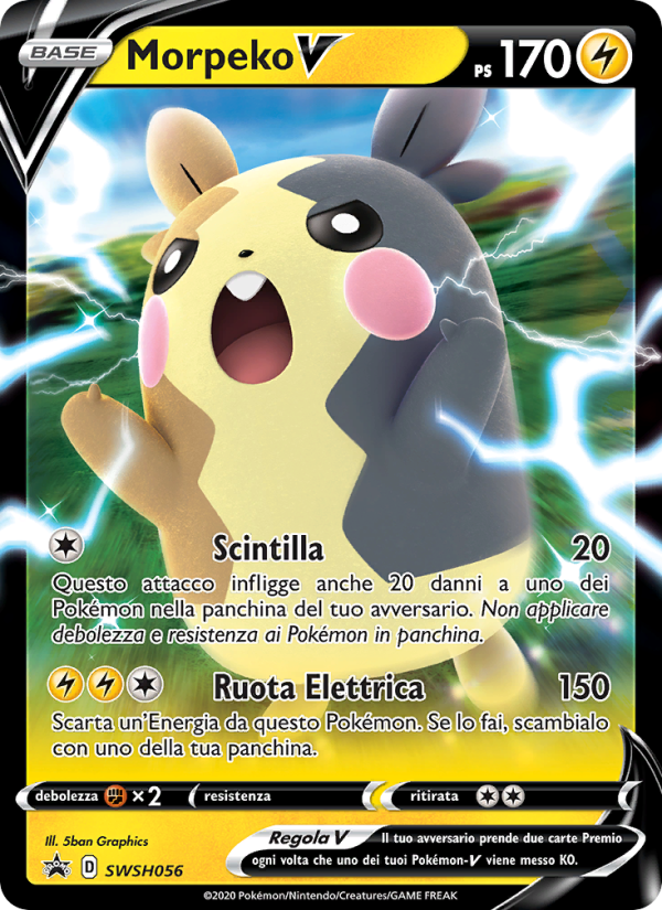 Morpeko V SWSH056 — Sword & Shield Promos (Italian Pokémon TCG card)