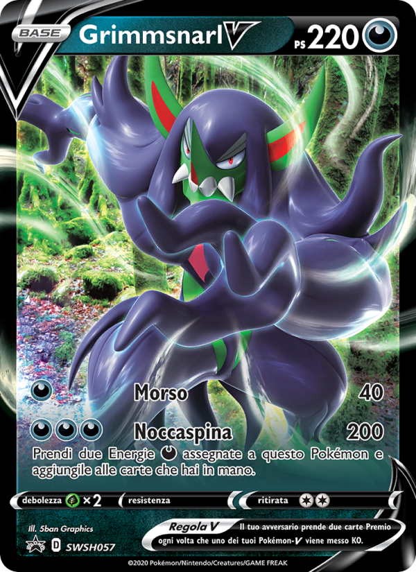Grimmsnarl V SWSH057 — Sword & Shield Promos (Italian Pokémon TCG card)