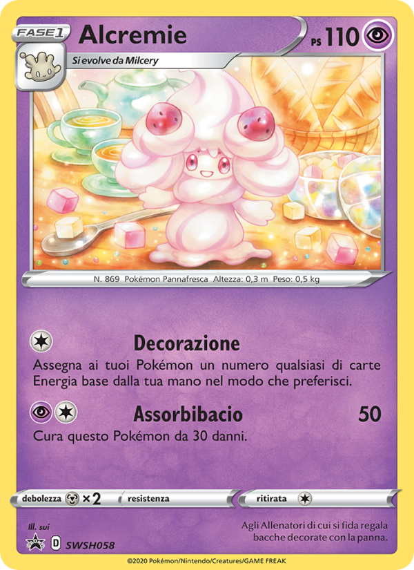 Alcremie SWSH058 — Sword & Shield Promos (Italian Pokémon TCG card)
