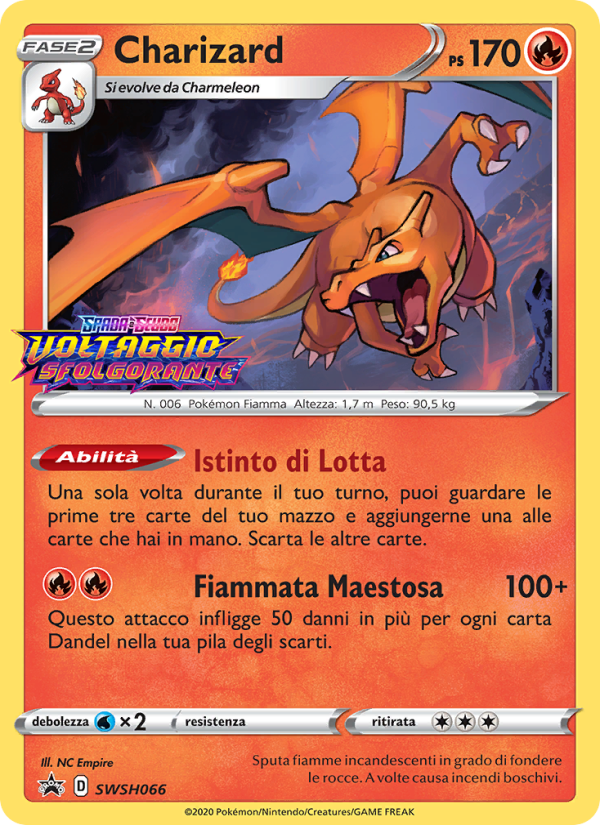 Charizard SWSH066 — Sword & Shield Promos (Italian Pokémon TCG card)