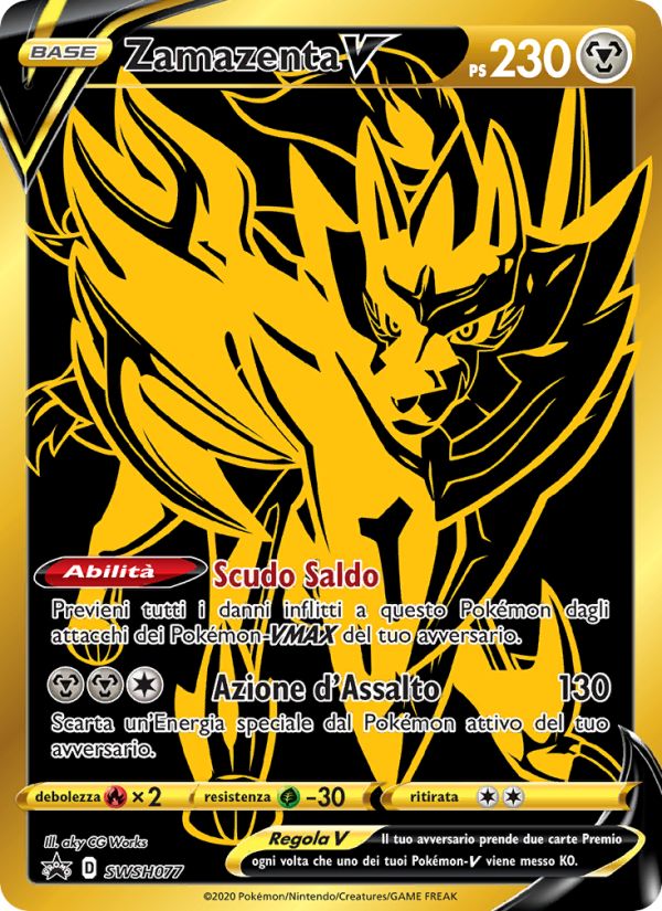 Zamazenta V SWSH077 — Sword & Shield Promos (Italian Pokémon TCG card)