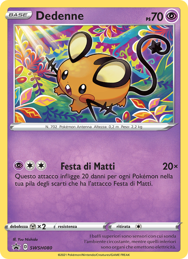 Dedenne SWSH080 — Sword & Shield Promos (Italian Pokémon TCG card)