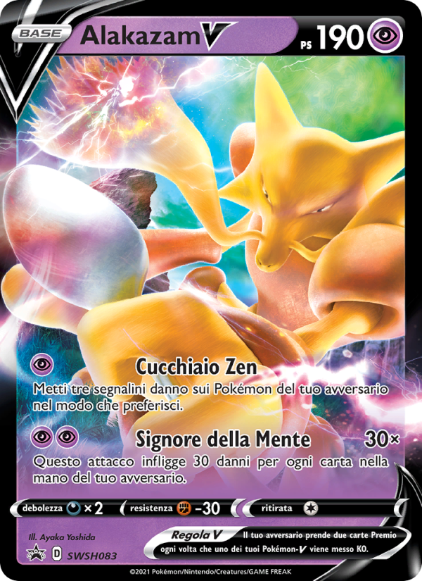 Alakazam V SWSH083 — Sword & Shield Promos (Italian Pokémon TCG card)