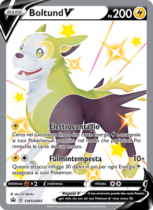 Boltund V SWSH085 — Sword & Shield Promos (Italian Pokémon TCG card)