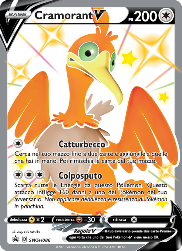 Cramorant V SWSH086 — Sword & Shield Promos (Italian Pokémon TCG card)