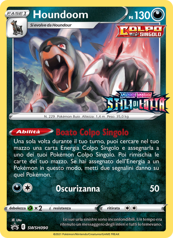 Houndoom SWSH090 — Sword & Shield Promos (Italian Pokémon TCG card)