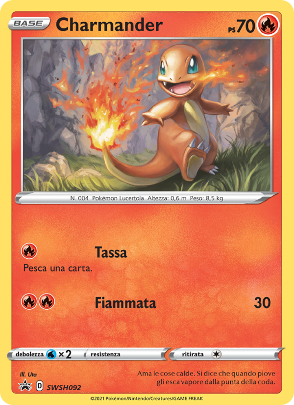 Charmander SWSH092 — Sword & Shield Promos (Italian Pokémon TCG card)