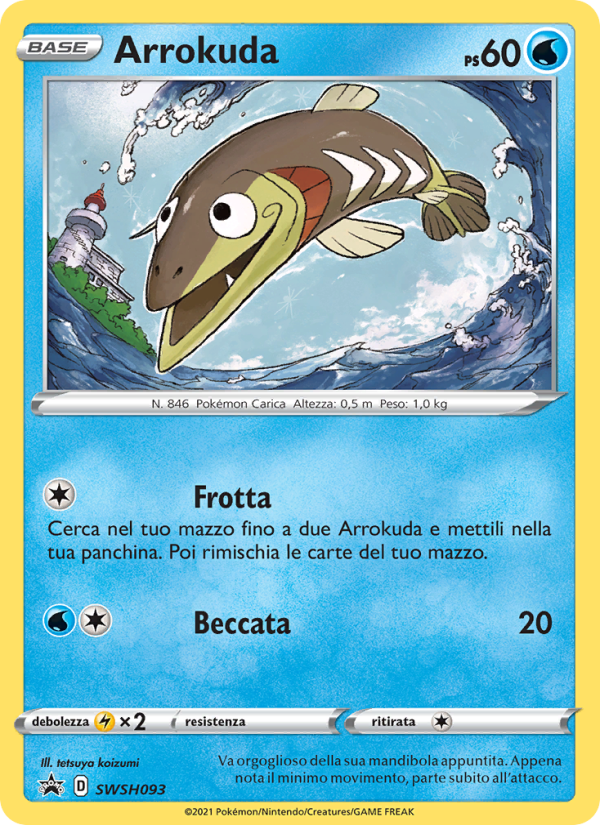 Arrokuda SWSH093 — Sword & Shield Promos (Italian Pokémon TCG card)