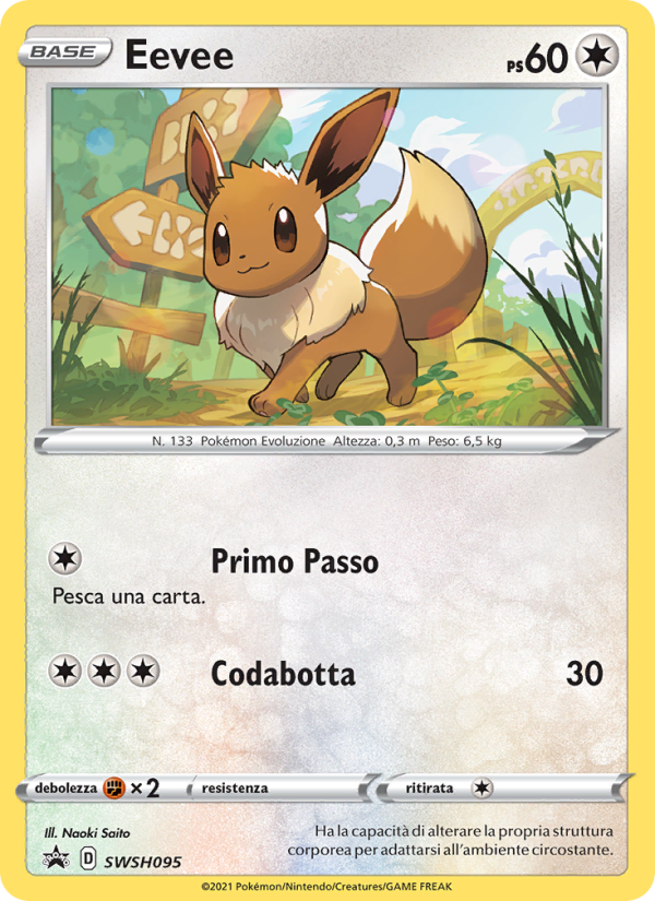 Eevee SWSH095 — Sword & Shield Promos (Italian Pokémon TCG card)