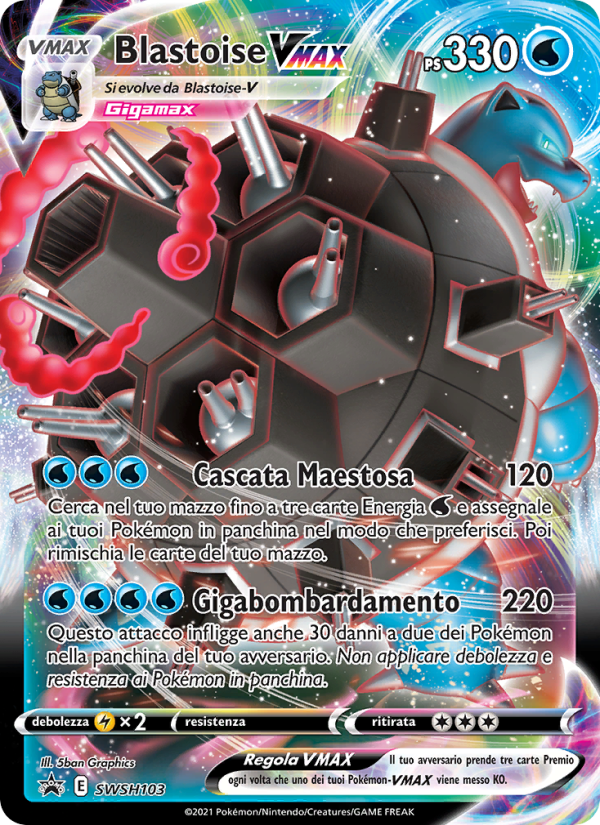 Blastoise VMAX SWSH103 — Sword & Shield Promos (Italian Pokémon TCG card)