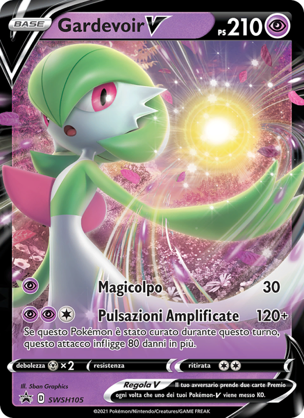 Gardevoir V SWSH105 — Sword & Shield Promos (Italian Pokémon TCG card)