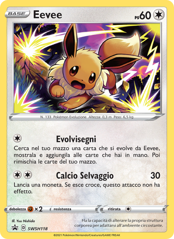 Eevee SWSH118 — Sword & Shield Promos (Italian Pokémon TCG card)