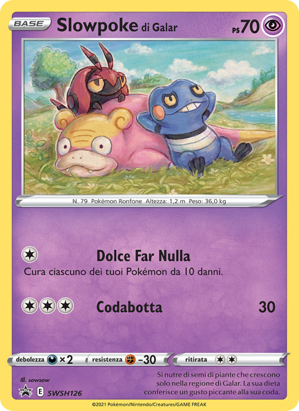 Slowpoke di Galar SWSH126 — Sword & Shield Promos (Italian Pokémon TCG card)