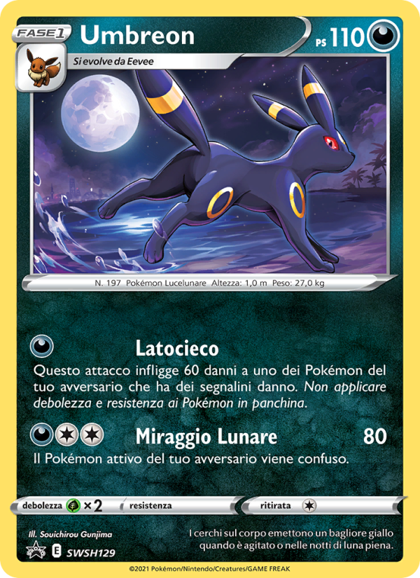 Umbreon SWSH129 — Sword & Shield Promos (Italian Pokémon TCG card)