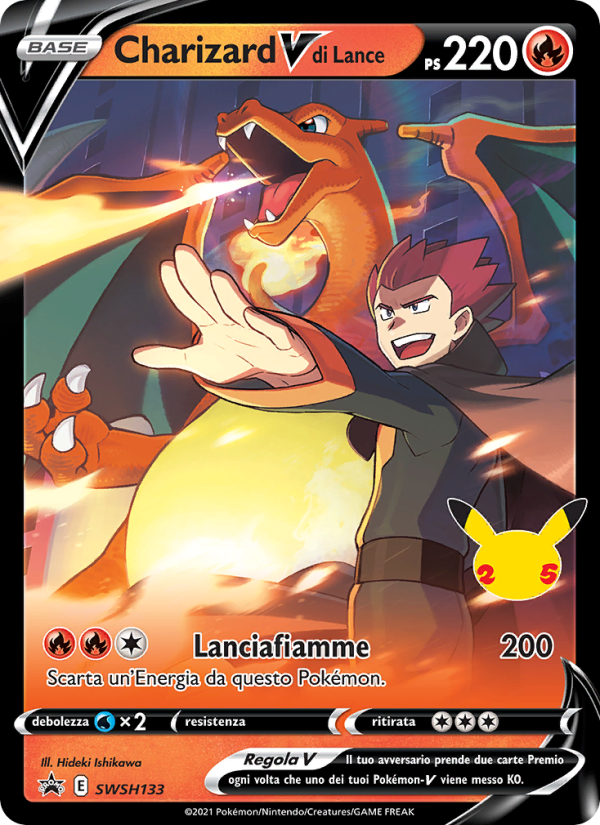 Charizard V di Lance SWSH133 — Sword & Shield Promos (Italian Pokémon TCG card)